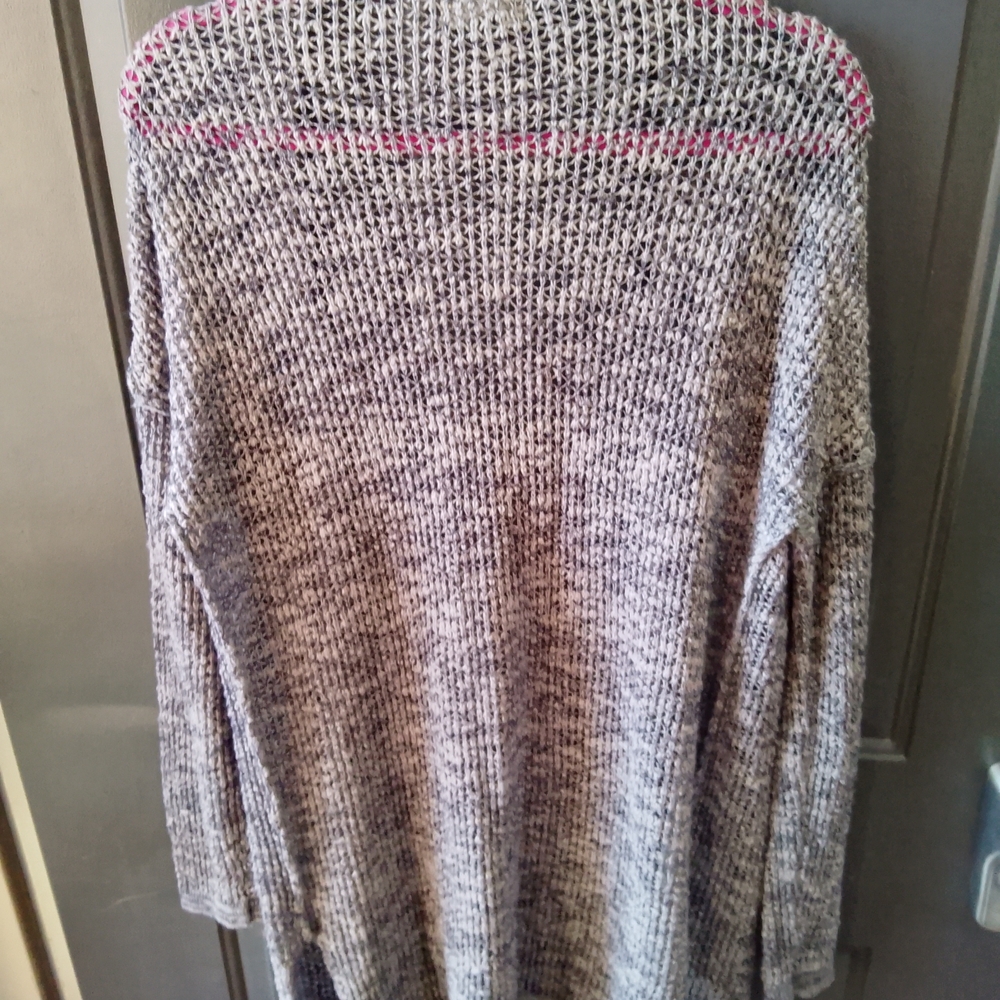 Universal Thread Heathered Gray Open-Front Cardig… - image 3